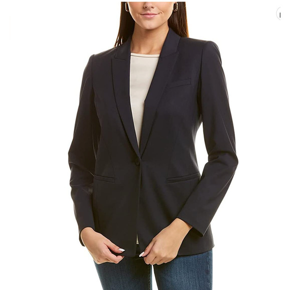 Lafayette 148 New York Harvey Wool-Blend Jacket - Picture 1 of 13